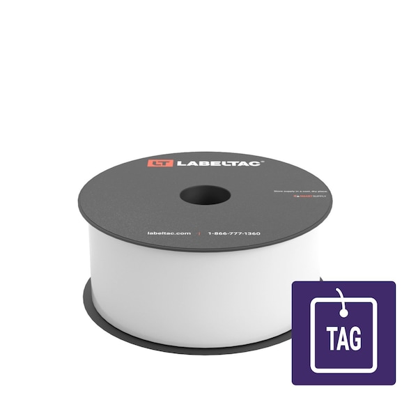 Labeltac Tear-Resistant Tag Stock 2in x 100ft LT4/LTPX, White LT202TAG - main