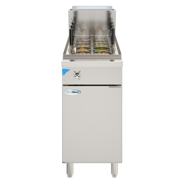Koolmore Commercial 11 Gallon Natural Gas Stainless Steel Pasta Cooker With 6 Baskets, 70,000 BTU KM-PC6-NG - main