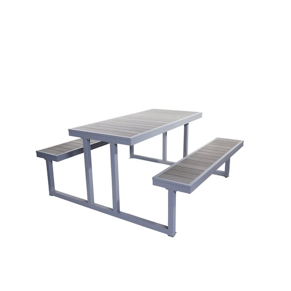 Bfm Seating Seaside Picnic Table PH7227GRSG - main