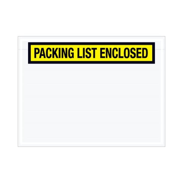 Zoro Select Packing List Envelopes, Yellow, PK1000 PL441 - main