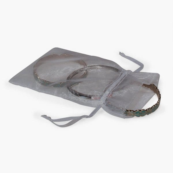 Nashville Wraps Charcoal Gray Organza Favor Bags, 4x6, 10PK B00195 - main