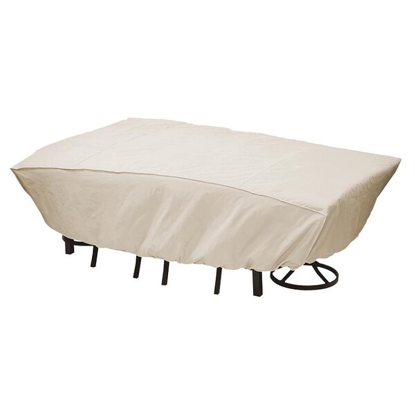Mr. Bar-B-Q Furniture Cover, 8.66 in L, 12.8 in W, 15.95 in H, Elastic, Taupe 07837BB - main