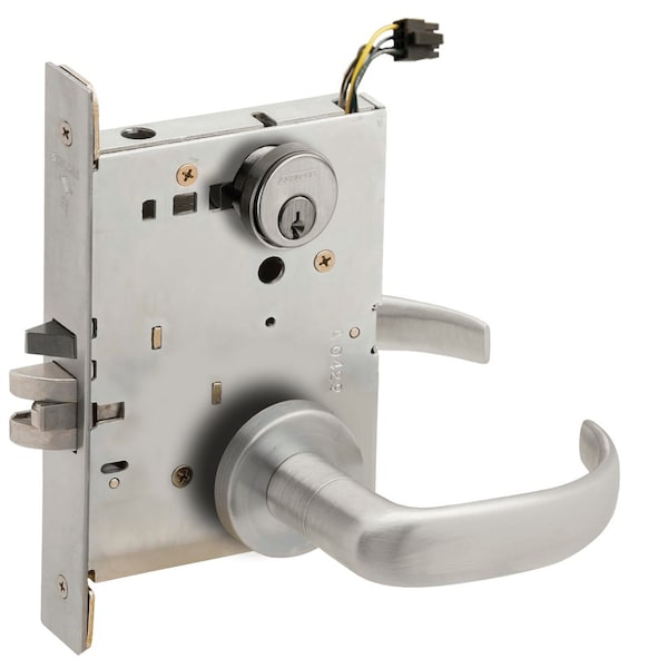 Schlage Grade 1 Fail Secure Electric Mortise Lock, Conventional Cylinder, 17 Lever, A Rose, Request to Exit L9092EUP 17A 626 RX LX DPS - main