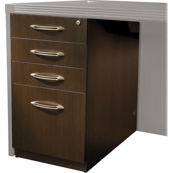 Mayline 15.24" W Credezna Pedestal, Mocha APBBF26LDC - main