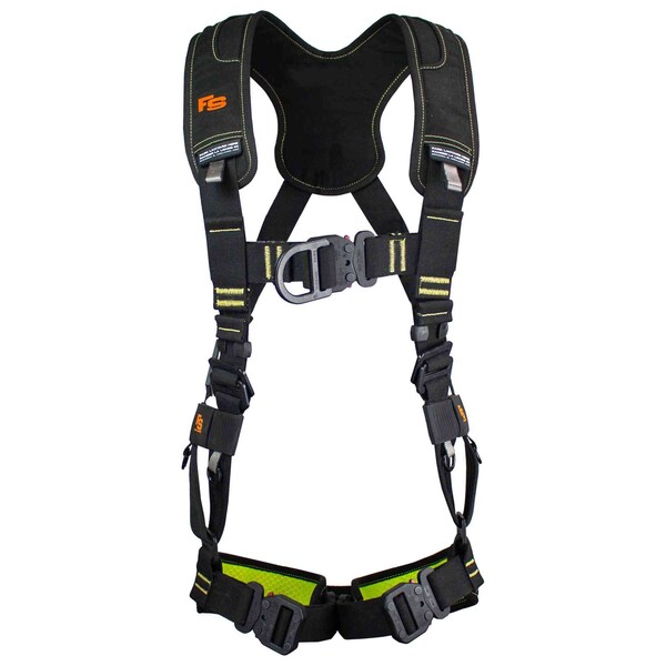 Fall Safe Safety Harness, Aluminum, L/XL, Black FS242.2ICD-L/XL - main