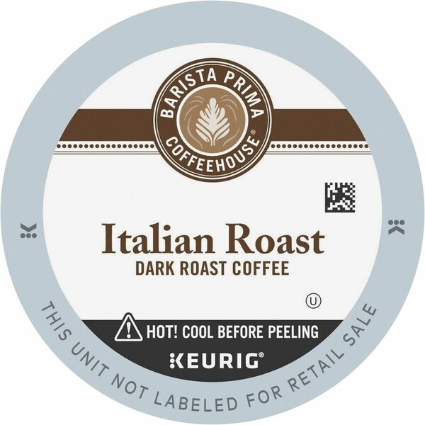 Barista Prima Coffeehouse K-Cup Italian Roast Coffee, Compatible with Keurig Brewer, French/Dark, K-Cup, 4PK 5000355673 - main