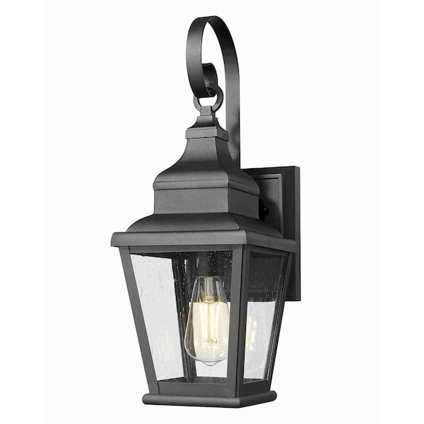 Z-Lite Raphael Sand Black 1 Light Outdoor Wall Light 5029S-BK - main