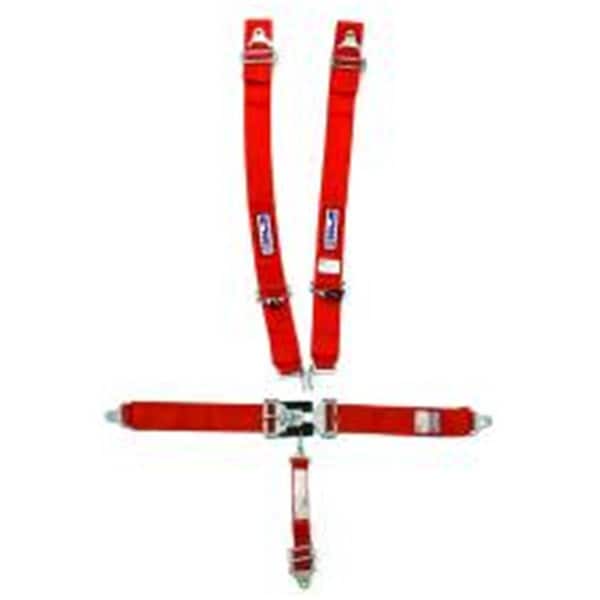 Omnisports 5-Point Restraint System Individual Shoulder Harness Bolt-In Mount - 2 in. Anti-Sub - Red OM1385966 - main