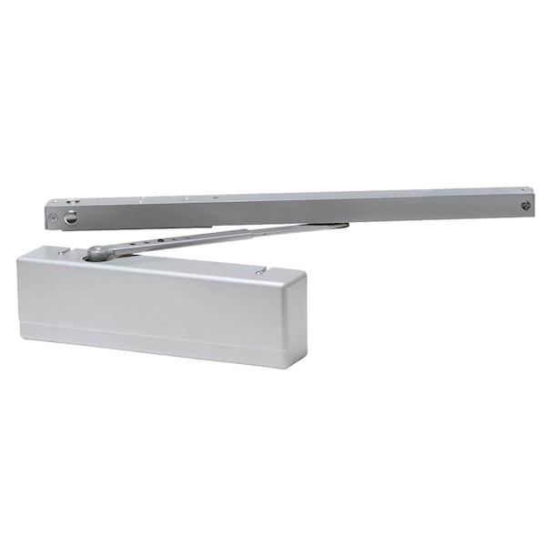 Sargent Surface Door Closer, Standard Track Arm with Bumper, Pull Side, Thru Bolts, Sprayed Aluminum Enamel 351-OTB TB EN - main