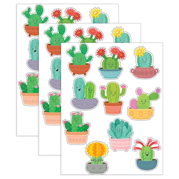 Teacher Created Resources Happy Cactus Crew Accents, 30-Piece Set, 3PK 6955 - main