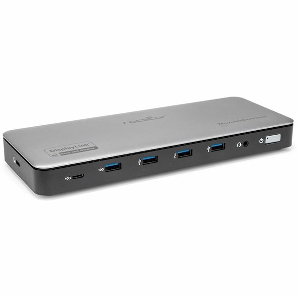 Rocstor USB-C TRIPPLE DISPLAY RD11 DOCKING STATION - 3X HDMI 4K@60HZ, 2X DISPLAYPORT 4K/ Y10P026-S1 - main