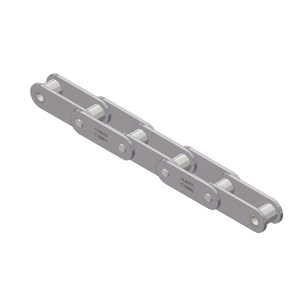 Senqcia Hi-Max Conveyor Series Double Pitch Riveted Standard , 10 ft OAL, 2 P, 5/8 Dia x 5/8 W C2080HMRB - main