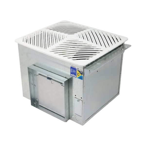 Dayton Bath Exhaust Fan, 274 cfm cfm, 8 in Duct Dia., 115 V, With Light 60RG36 - main