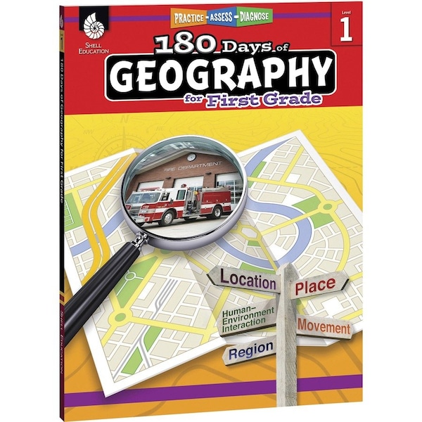 Shell Education 180 Days of Geography for First Grade 28622 - main
