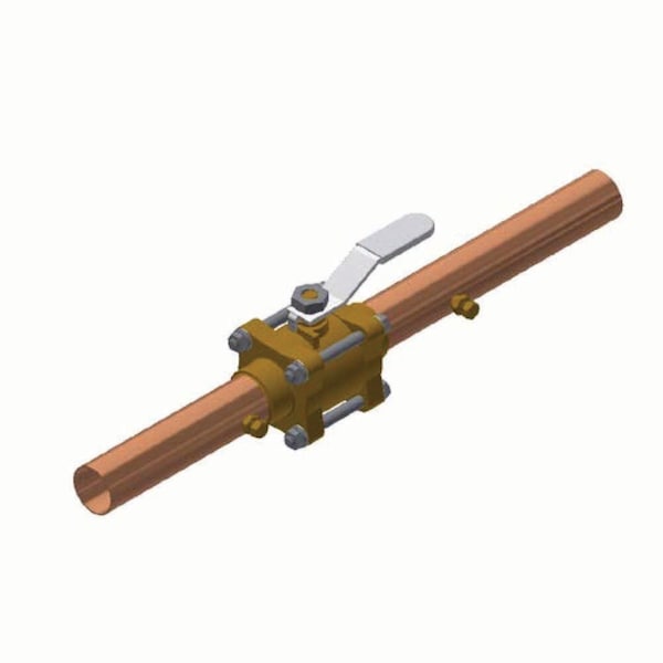 Jorgensen Laboratories 02 Shut Off Valve w/ Locking Handle J0533SV - main