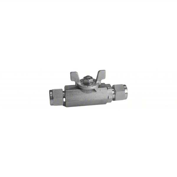 Ham-Let Manual Two-Way Ball Valve, Straight, Tee H-700-SS-L-3/4-T-BH - main