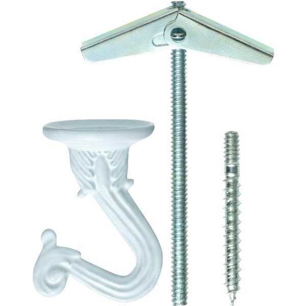 Ook Hook Swag 2Pc White Enamel 50340 - main