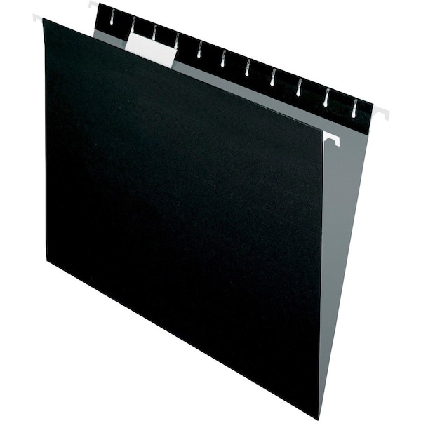 Pendaflex FOLDER, HANG, LTR, 1/5, 25B, BK, 25PK 81605 - main