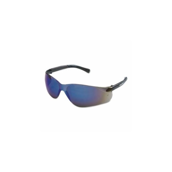 Mcr Safety BearKat BK1 Series Safety Glasses, Blue Mirror Lens, Duramass Scratch-Resistant, Gray Frame 135-BK118 - main