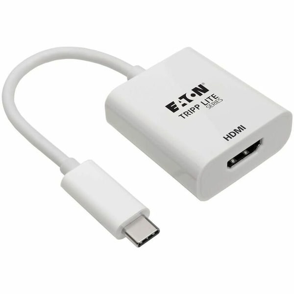 Tripp Lite USB C to HDMI 4K Adapter Converter USB Type C 3.1 M/F White 6in U444-06N-HD4K6W - main