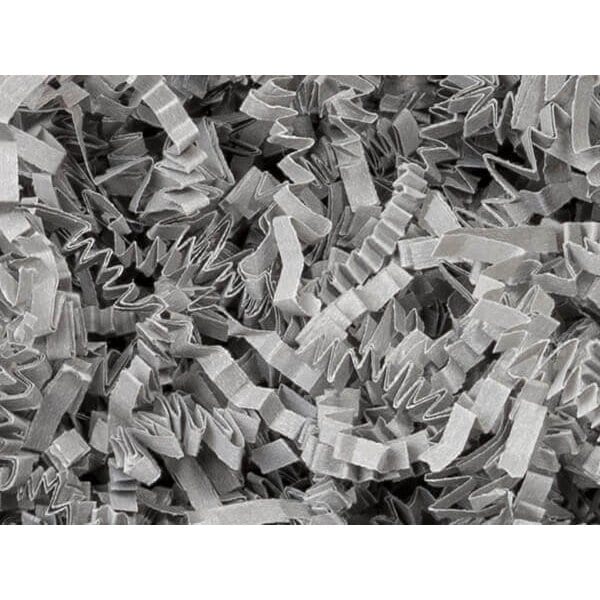 Nashville Wraps Gray Crinkle Cut Shredded Paper, 8 oz Bag ZF08GY - main