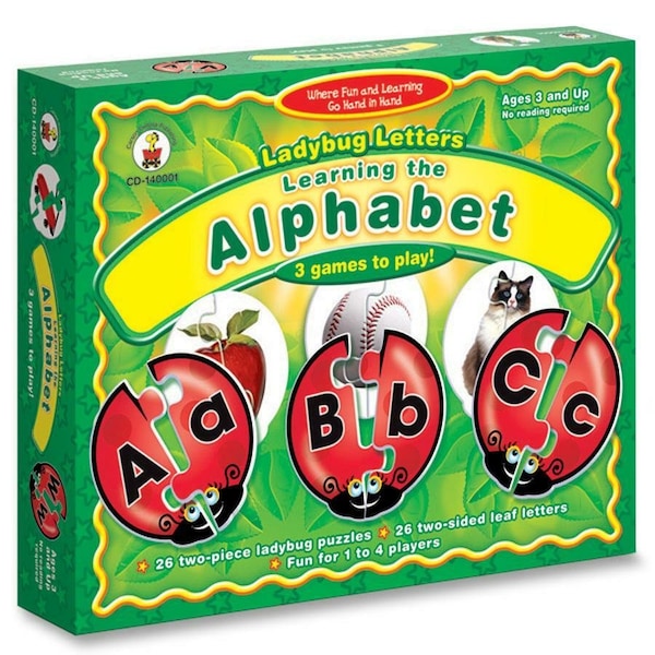 Carson Dellosa Ladybug Letters Puzzle Game 140086 - main