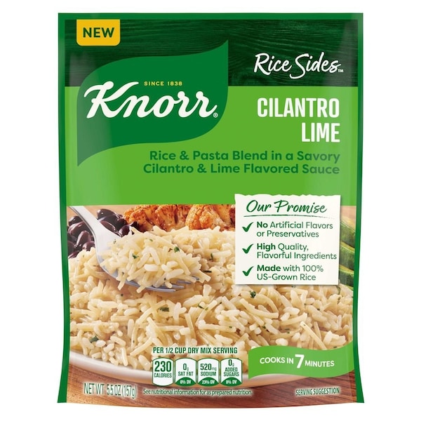 Knorr Cilantro Lime Rice Sides, 5.5 Ounce, 8PK 62723093 - main