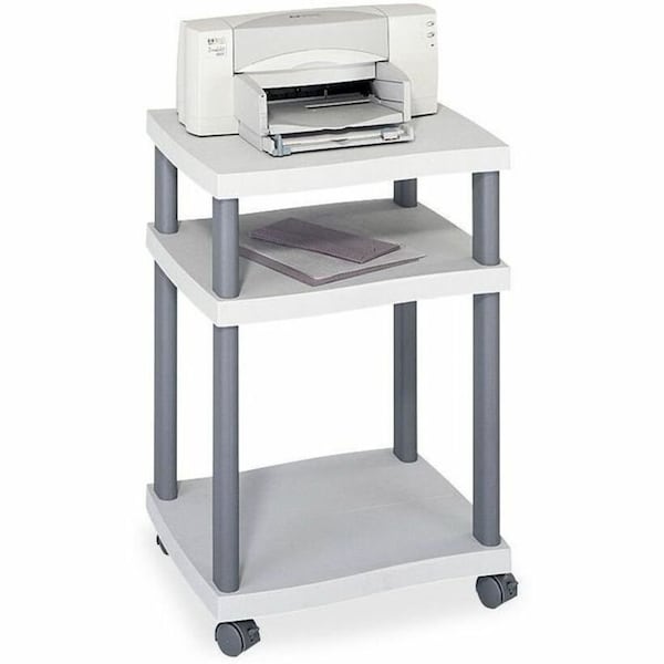 Safco Desk-Side Printer Stand, Light Gray 1860GR - main