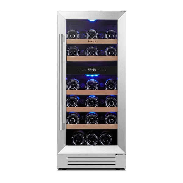 Yeego Dual Zone 15 in. 28-Bottles Wine Cooler YG-WD15R-23 - main