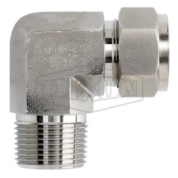 Dixon The Right Connection Instrumentation Elbow, 3/8 in x 1/4-18, Tube x MNPT, 316 SS, Domestic 6-DME-4 - main