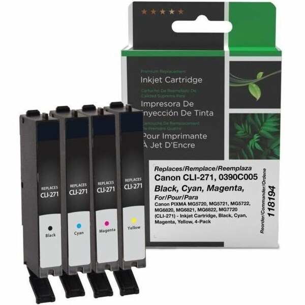 Clover Imaging Group Imaging Remanufactured Black, Cyan, Magenta, Yellow Ink Cartridges 118194 - main