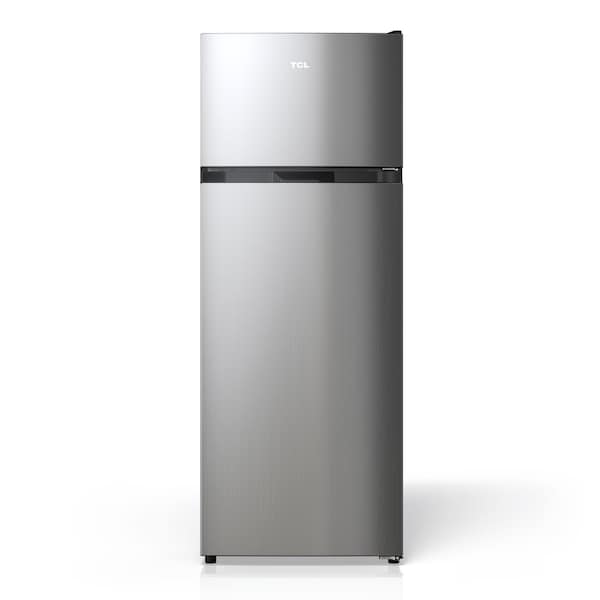 Tcl 7.3 Cu. Ft. Double-Door Refrigerator with Freezer, Silver TRT07T4AL - main