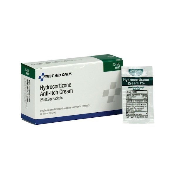 First Aid Only HYDROCORTISONE CREAM, UNIT DOSE PACK PACKING, FORMULA: 0.9 G HYDROCORTISONE G486 - main