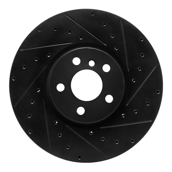 Dynamic Friction Co DFC Brake Rotor - Drilled and Slotted - Black 633-32020R - main