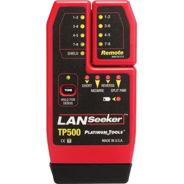 Platinum Tools LANSEEKER CABLE TESTER. CLAMSHELL. TP500C - main