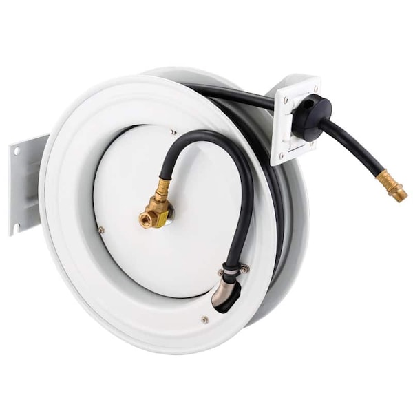 Alert Reel Mfg ProReel Industrial Air Hose Reel, 50', 3/8" Flexible Hose Diameter, Single Arm, Retractable HRG9-A30K - main
