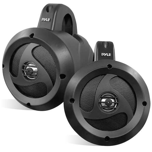 Pyle Pyle 2-Way Dual Waterproof Off-Road Speakers - 4 Inch, 900W Marine Grade for ATV, UTV, Jeep PLUTV40BK - main