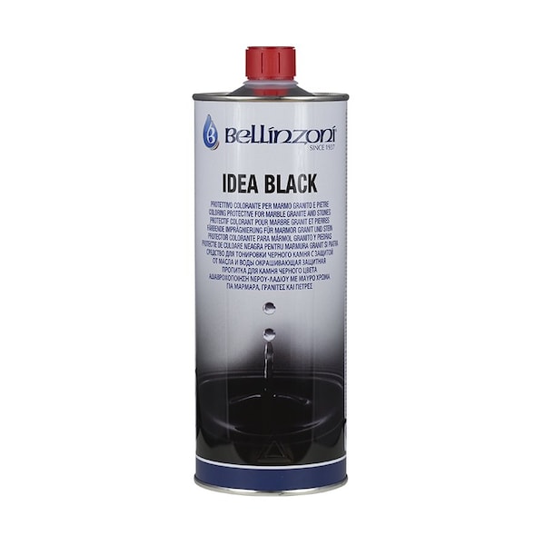 Bellinzoni Idea Black - 1 Liter. Solvent Based "Black Pigmented" Enhancer, Water/Oil Repellent Specific for Gr BIB - main