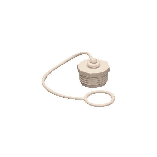 Aqua Pro 27838; Fresh Water Hose Male Plug w/ Strap; Fits 3/4 Inch Male Garden Hose; No Packaging 27838 - main
