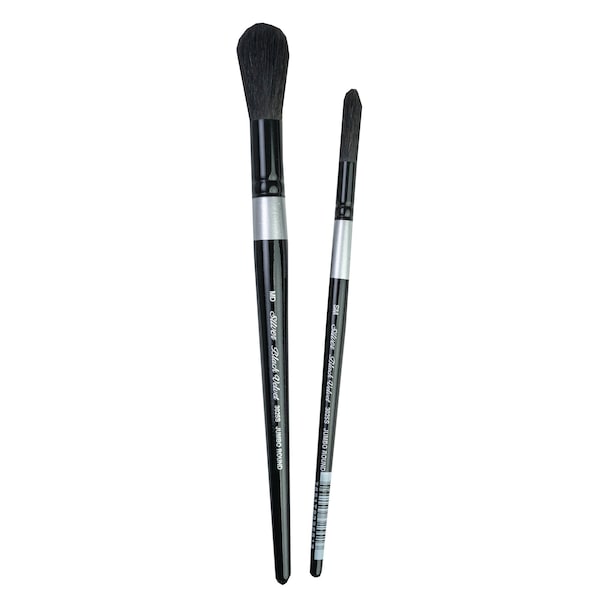 Silver Brush Black Velvet Jumbo Round Brushes, 2-Piece Set BV-3059 - main