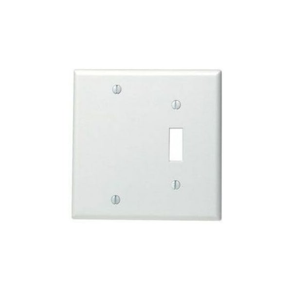 Leviton Wall Plate, Combination, Stainless Steel 84006-40 - main