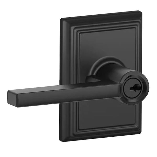 Schlage Residential Latitude Lever with Addison Rose Keyed Entry Lock C Keyway with 16211 Latch and 10063 Strike F51ALAT622ADD - main