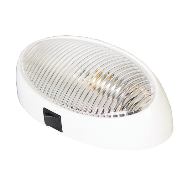 Arcon Arcon 51252; 12V; Oval; Incandescent Porch Light; with Clear Lens and Built-In Rocker Switch 51252 - main