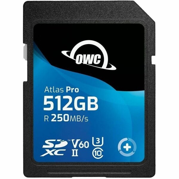 Owc 512GB OWC ATLAS PRO SDXCV60 CRD 512GB OWC ATLAS PRO SDXC UHS-II V60 OWCSDV60P0512 - main