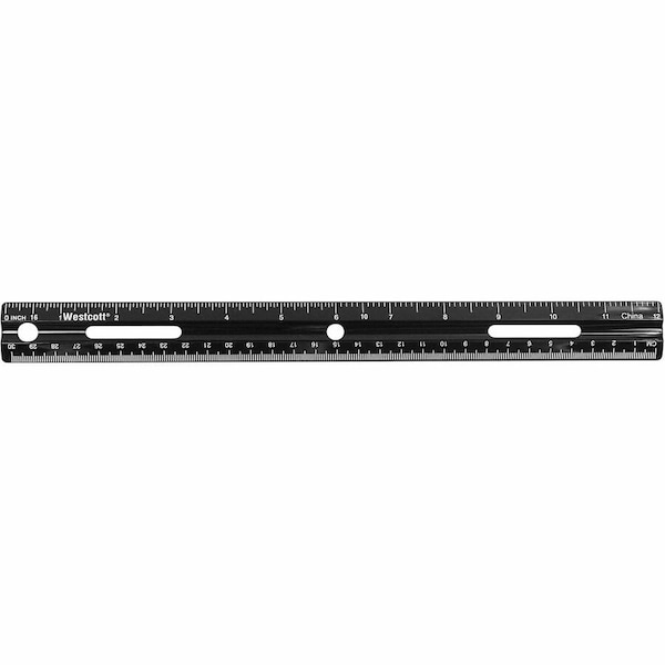Westcott Rulers, 12" Recycled Plastic Ruler - Inches/Metric 41015 - main
