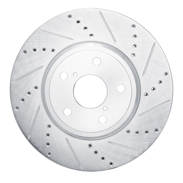 Dynamic Friction Co DFC Brake Rotor - Drilled and Slotted - Silver 631-75009R - main