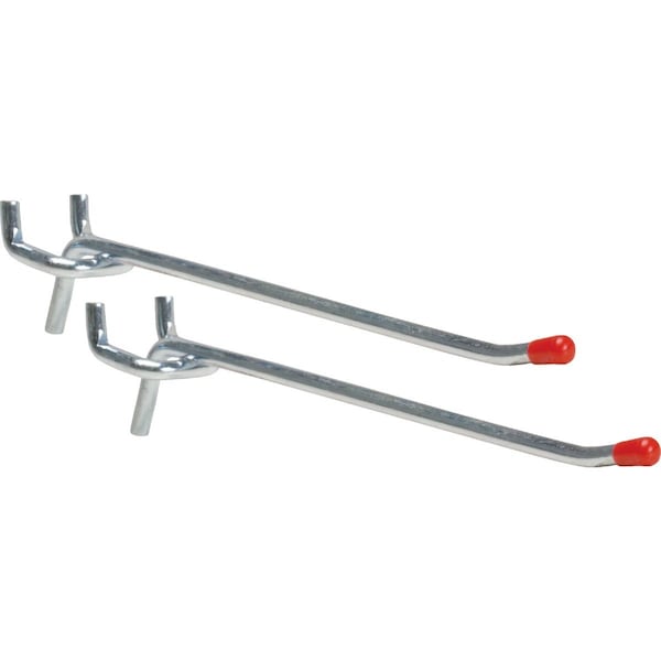 Unbranded 6'' Medium Duty Safety Tip Straight Pegboard Hook, 2-Count 216127 - main