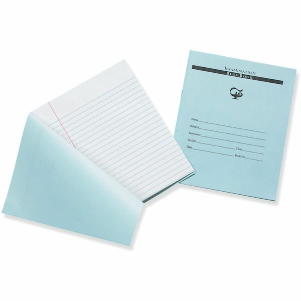 Pacon Blue Book Examination Book, White, 1000PK PACBB7816 - main