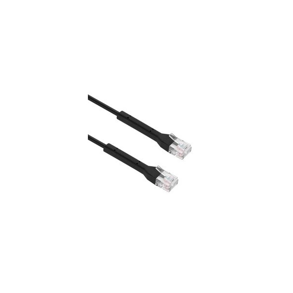 Cable Wholesale Ultra Slim Cat6a Ethernet Cable, 10 Gig, 500 MHz, 32 AWG, UTP, UL, CM, Bendable Boot, Black, 1 foot 13X6-82201 - main