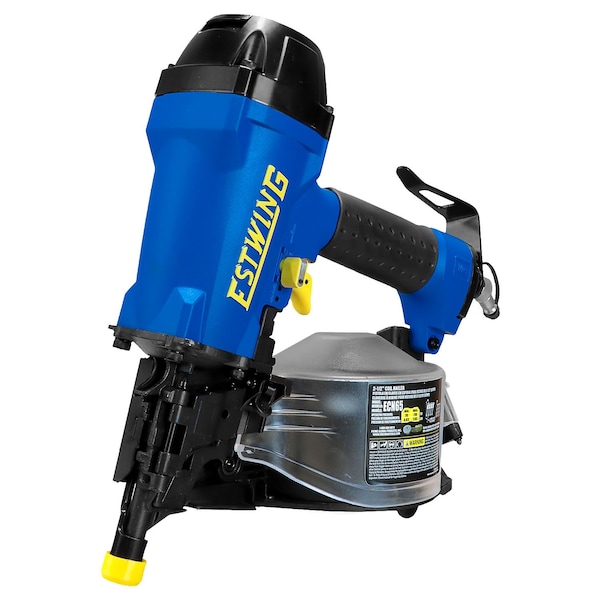 Estwing Pneumatic 15 Deg. 2-1/2in Coil Siding Nailer with Adjustable Metal Belt Hook, 1/4in NPT Industrial ECN65 - main